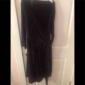 Isabella Oliver Navy Maternity & Nursing Dress